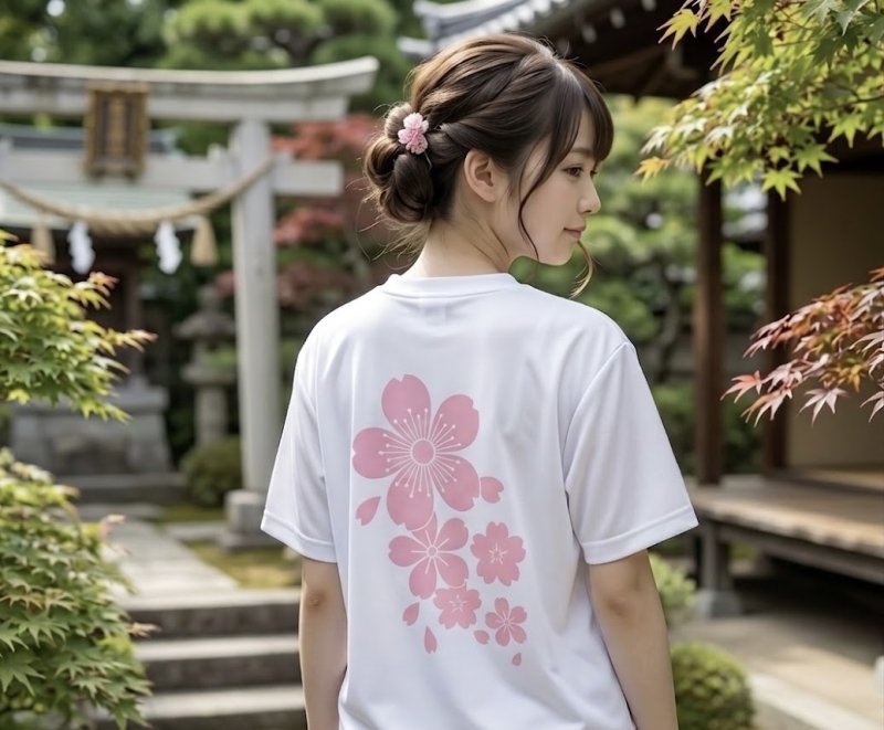 画像4: 桜の里Tシャツ (4)
